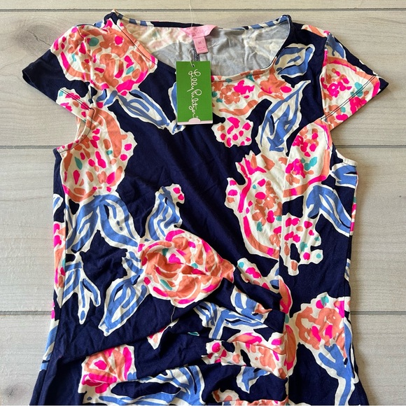 NWT Lilly Pulitzer Bright Navy Pom Poms Kyra Dress - Picture 2 of 5